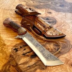 El Yapımı Böhler N690 Gravürlü Machete