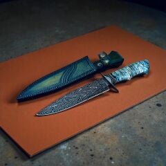 Türk Burgusu Bowie Bıçak - Turkish Twist - Stabilize Mamut Dişi