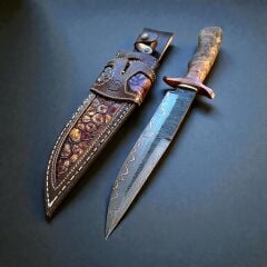 Bakırlı San Mai Dev Boy Bowie Koleksiyonluk Bıçak